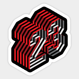 23 jersey Sticker